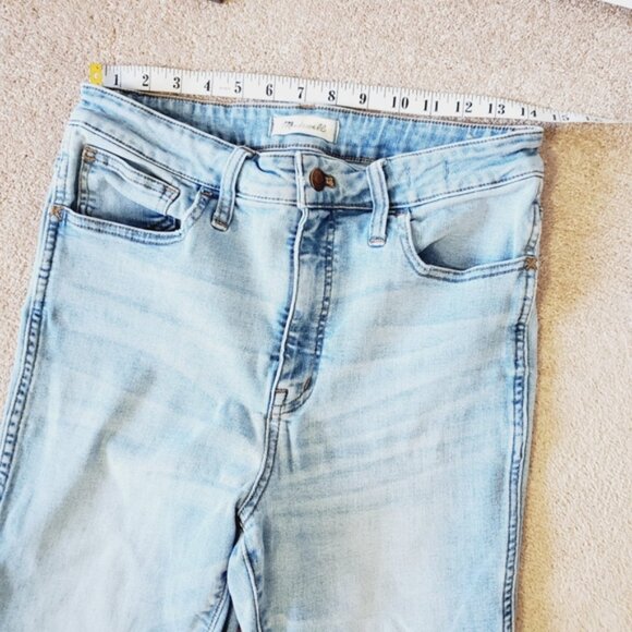 Madewell Curvy Roadtripper High Rise Lightwash Stretch Skinny Jeans 29 - Picture 5 of 9
